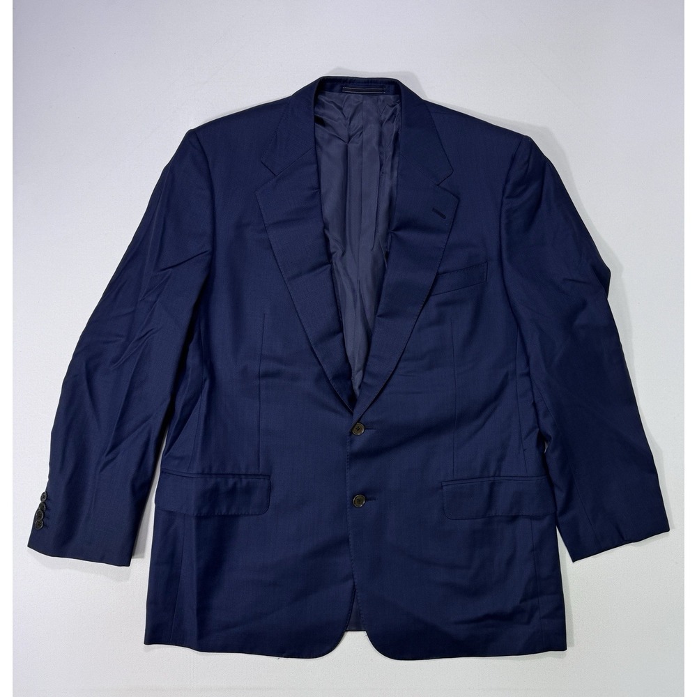 Ermenegildo Zegna Wool Blazer Men's 42R Navy Blue VTG Super 100's Professional